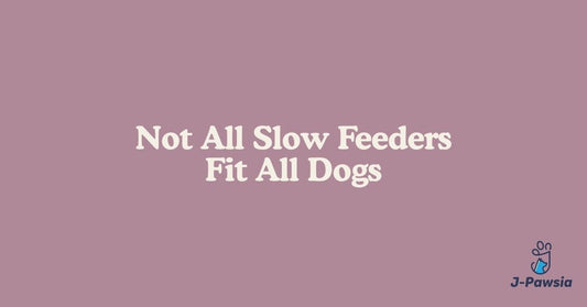 Different dog builds using slow feeder bowls
