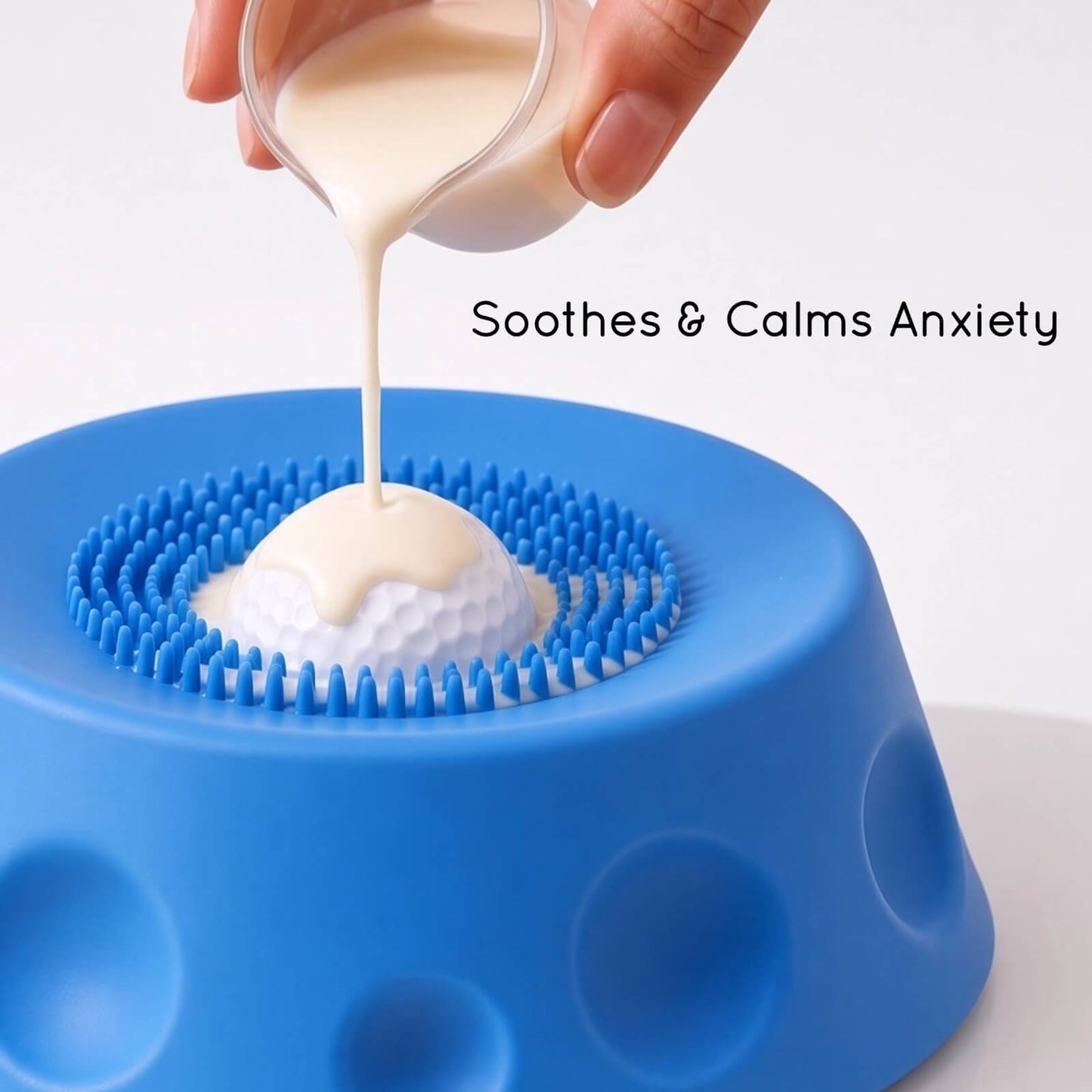 J-Pawsia Lick and Roll Bowl with rolling center ball