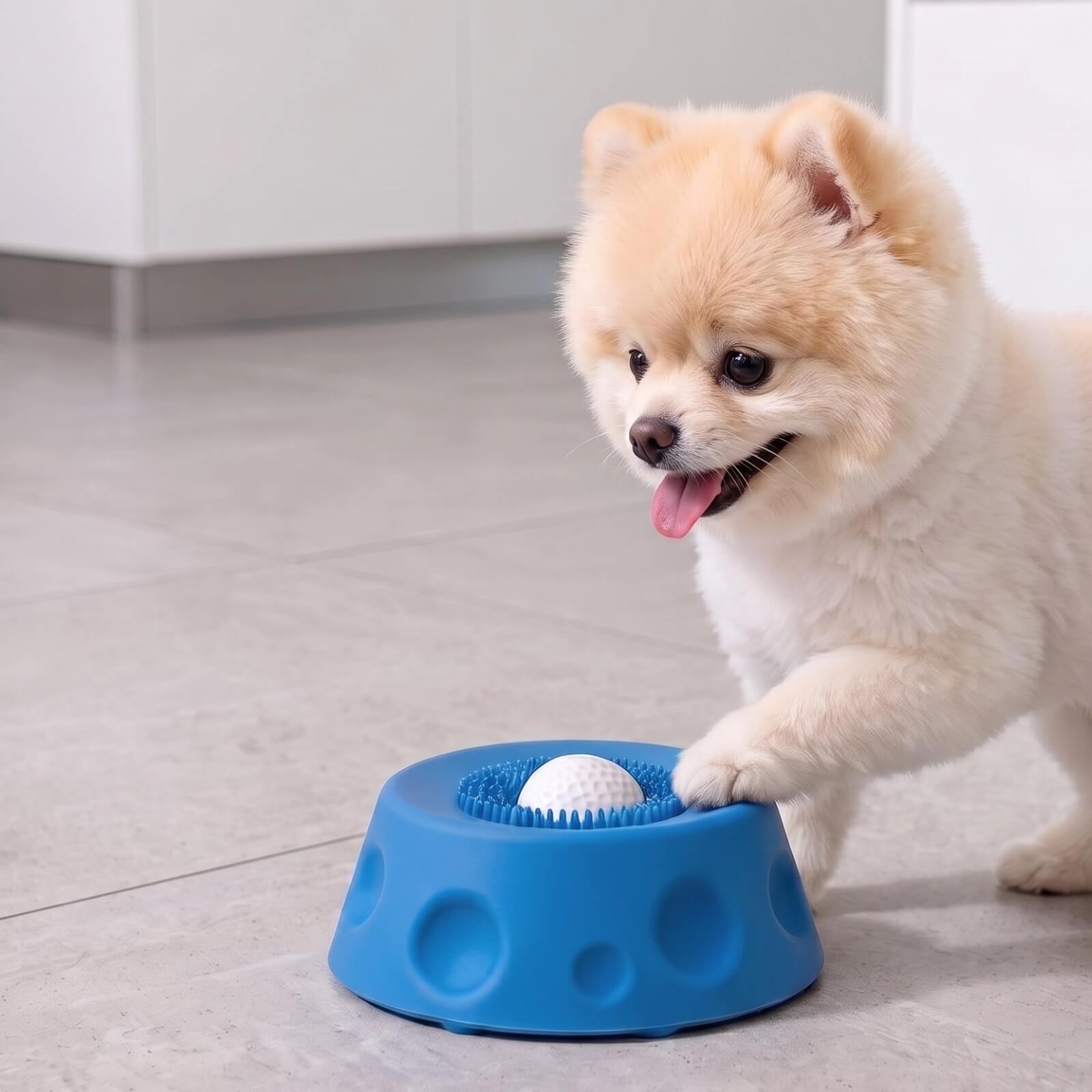 J-Pawsia Lick and Roll Bowl for at-home dog treat time